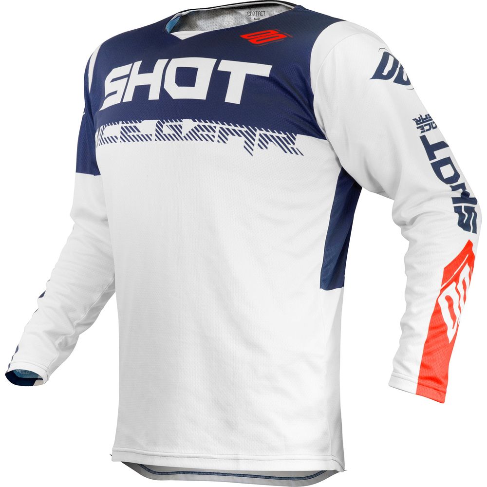 Shot Contact MX Jersey Trust Blue / Red FREE 1 YEAR Returns, FREE UK Delivery | ThrottleChimp