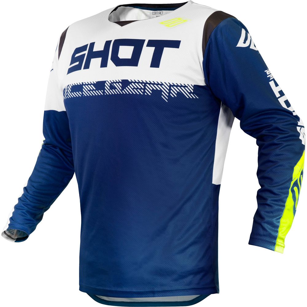 Shot Contact MX Jersey Trust Blue / White FREE 1 YEAR Returns, FREE UK Delivery | ThrottleChimp