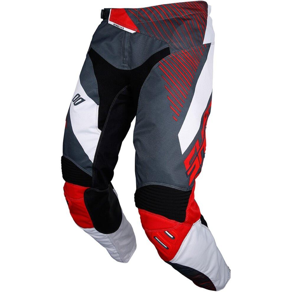 Shot Aerolite MX Trouser Optica Grey / Red FREE 1 YEAR Returns, FREE UK Delivery | ThrottleChimp