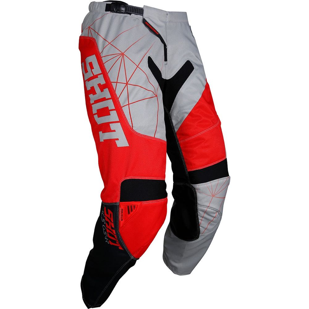 Shot Contact Infinite MX Trouser Grey / Red FREE 1 YEAR Returns, FREE UK Delivery | ThrottleChimp
