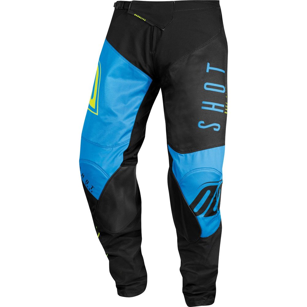 Shot Aerolite MX Trouser Alpha Blue / Neon Yellow FREE 1 YEAR Returns, FREE UK Delivery | ThrottleChimp