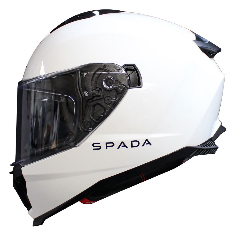 Spada SP18 Full Face Helmet White FREE 1 YEAR Returns, FREE UK Delivery | ThrottleChimp
