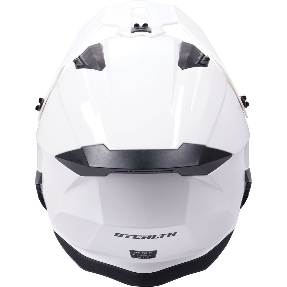 Stealth Fighter Multi Function Convertible Helmet Gloss White FREE 1 YEAR Returns, FREE UK Delivery | ThrottleChimp