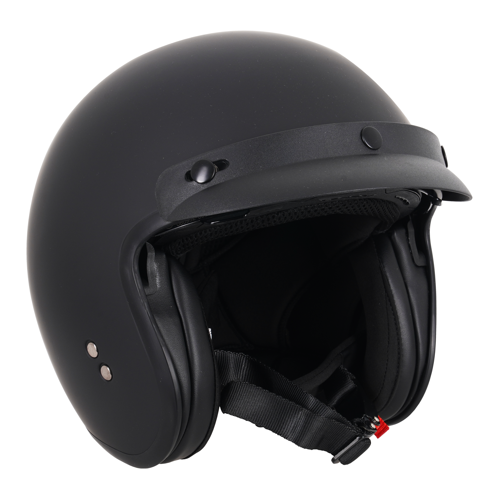 Stealth HS391 Open Face Helmet With Peak Matt Black FREE 1 YEAR Returns, FREE UK Delivery | ThrottleChimp