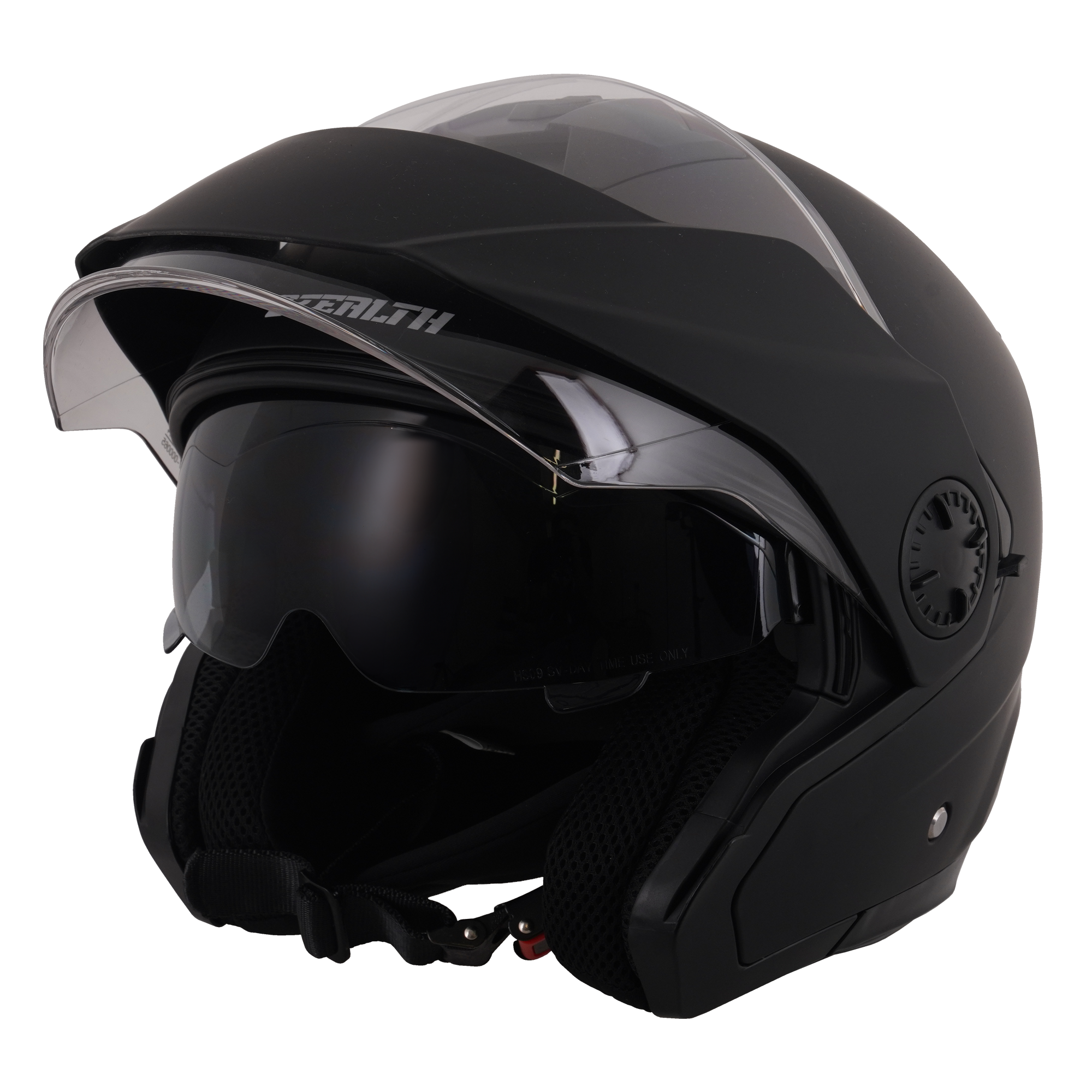 Stealth HS310 Metro Open Face Helmet Matt Black FREE 1 YEAR Returns, FREE UK Delivery | ThrottleChimp