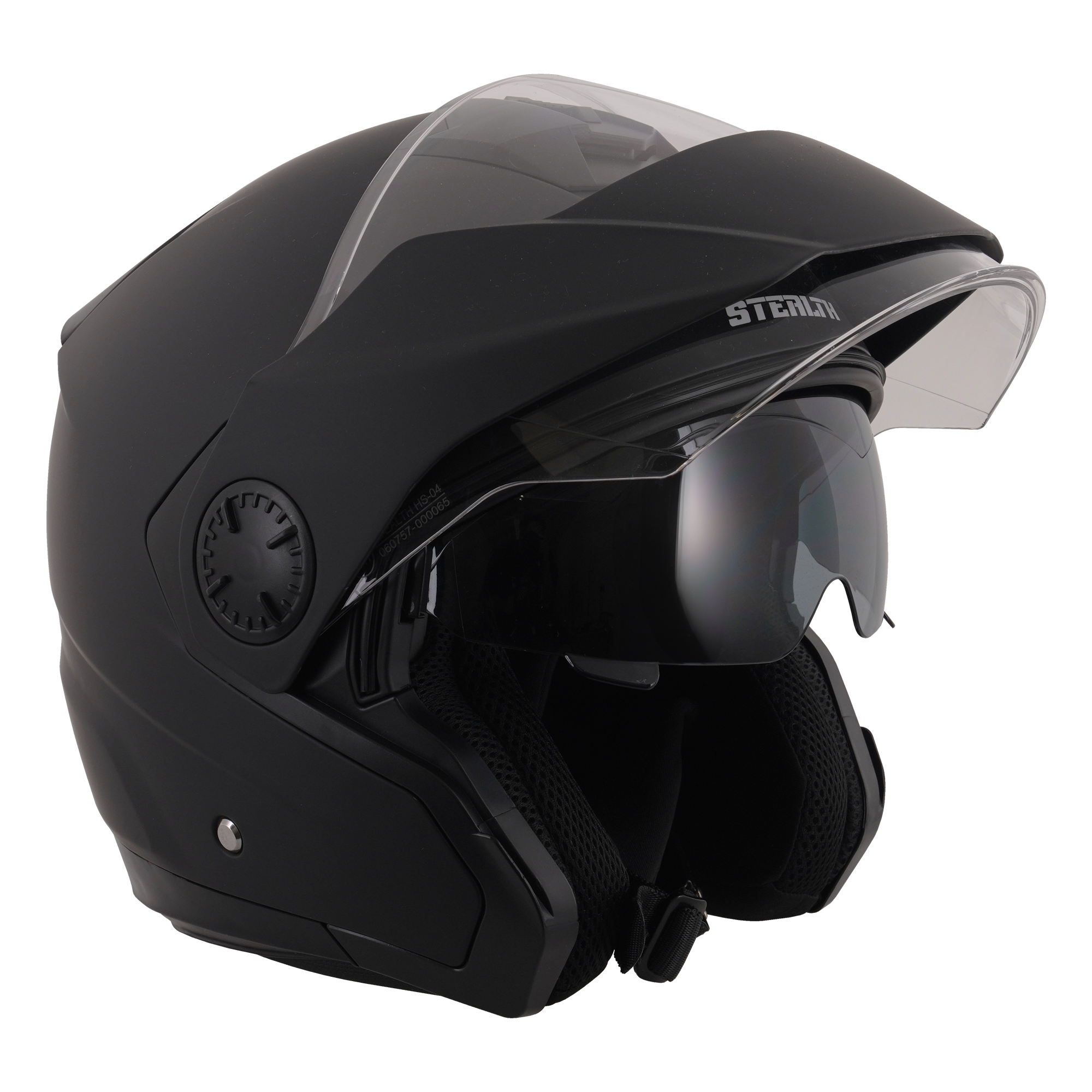 Stealth HS310 Metro Open Face Helmet Matt Black FREE 1 YEAR Returns, FREE UK Delivery | ThrottleChimp