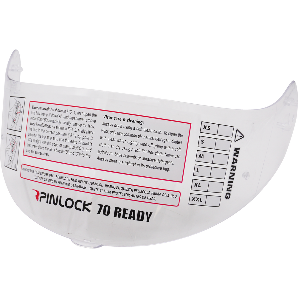 Stealth HS159 Flip Pinlock70 Ready Visor Clear FREE 1 YEAR Returns, FREE UK Delivery | ThrottleChimp