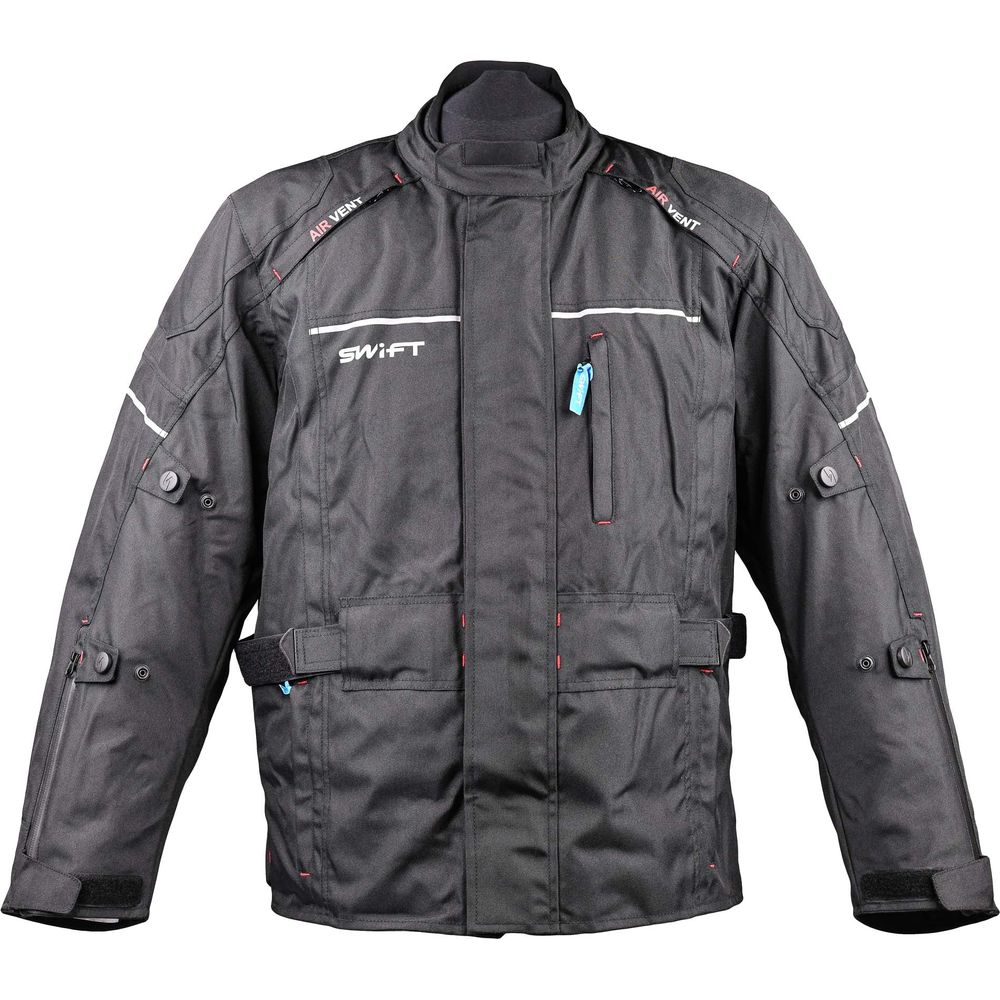 Swift S1 Textile Road Jacket Black FREE 1 YEAR Returns, FREE UK Delivery | ThrottleChimp