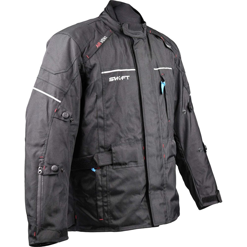 Swift S1 Textile Road Jacket Black FREE 1 YEAR Returns, FREE UK Delivery | ThrottleChimp