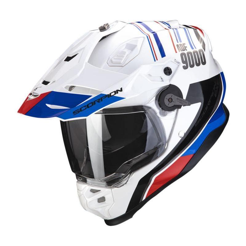 Scorpion ADF-9000 Desert Adventure White / Blue / Red