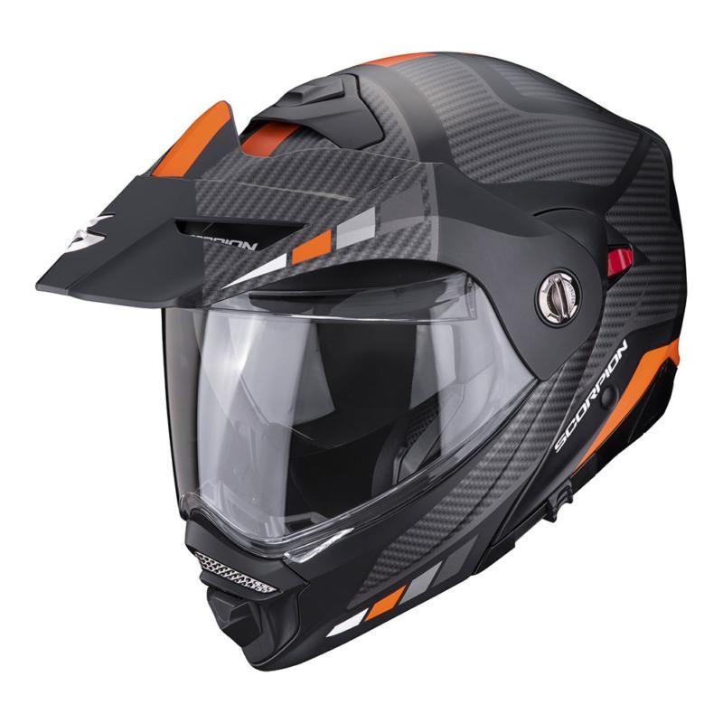 Scorpion ADX-2 Camino Matt Black / Silver / Orange