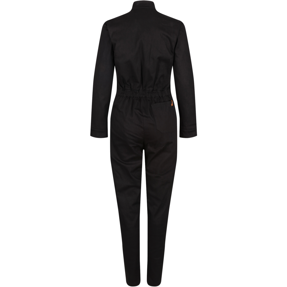 MotoGirl Casual Ladies Jumpsuit Black FREE 1 YEAR Returns, FREE UK Delivery | ThrottleChimp