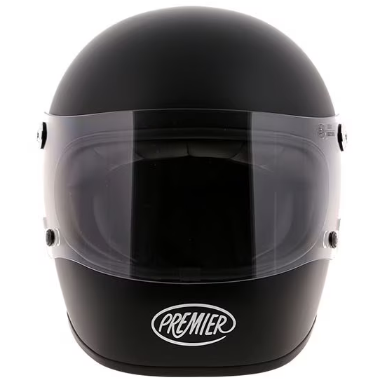 Premier Trophy U9 Full Face Helmet Matt Black FREE 1 YEAR Returns, FREE UK Delivery | ThrottleChimp