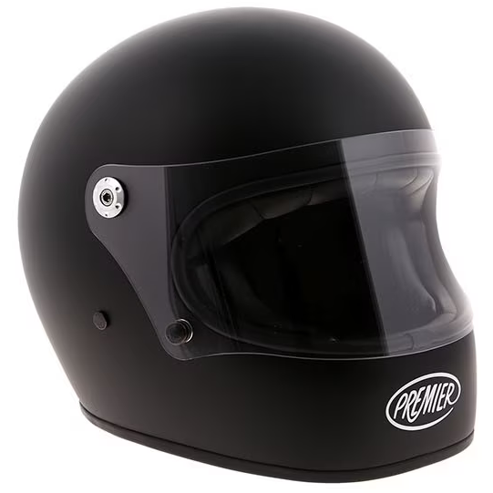 Premier Trophy U9 Full Face Helmet Matt Black FREE 1 YEAR Returns, FREE UK Delivery | ThrottleChimp