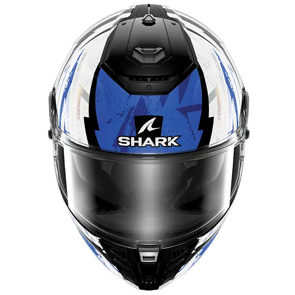 Shark Spartan RS Full Face Helmet Hibolt Black / Blue / White FREE 1 YEAR Returns, FREE UK Delivery | ThrottleChimp