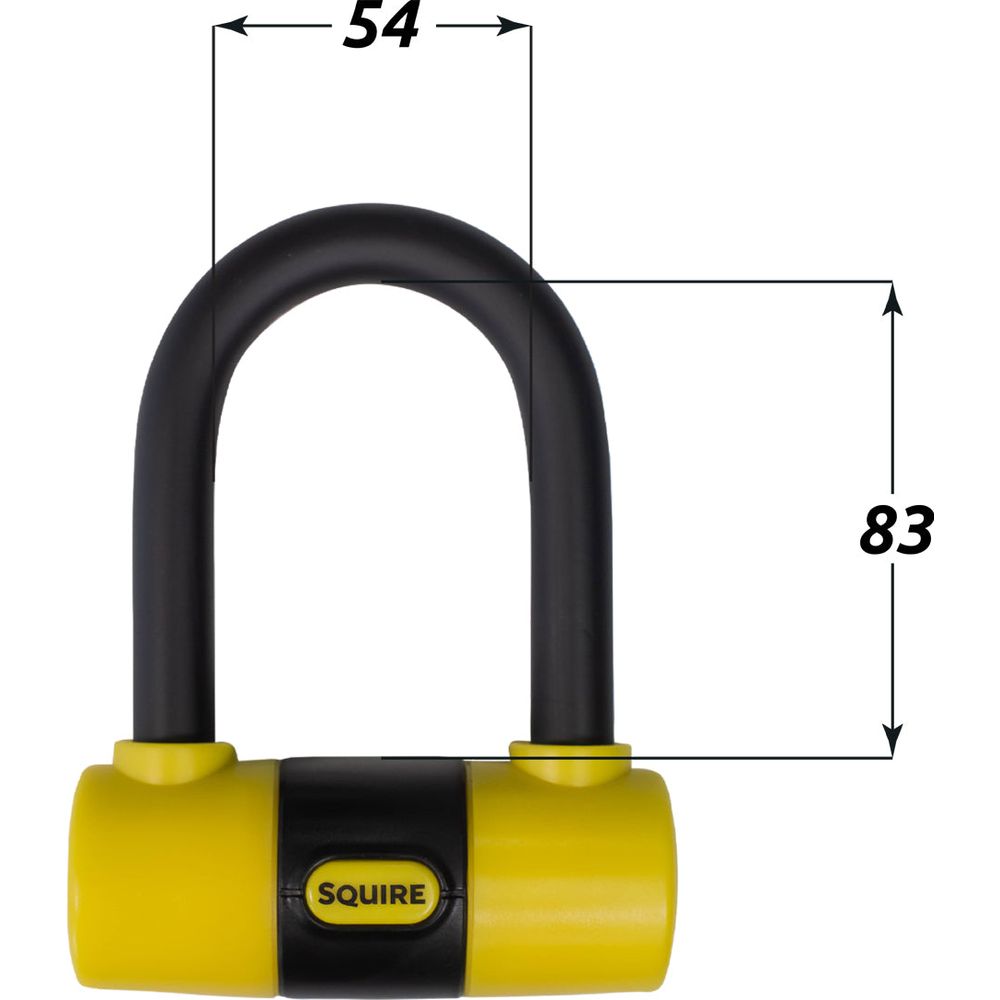 Squire Matterhorn Mini Disc Lock With Reminder Cable Black