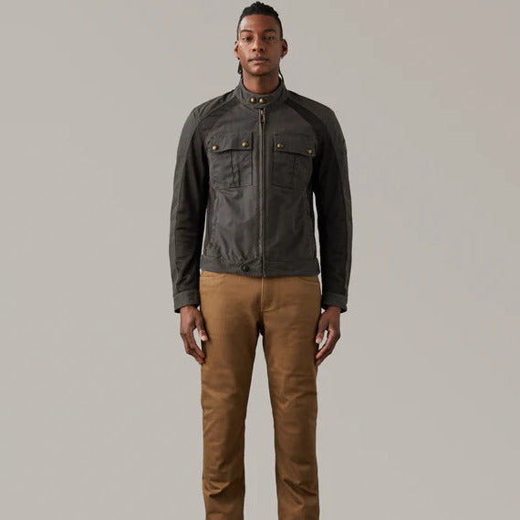 Belstaff Temple Technical Waxed Cotton Jacket Mahogany FREE 1 YEAR Returns, FREE UK Delivery | ThrottleChimp