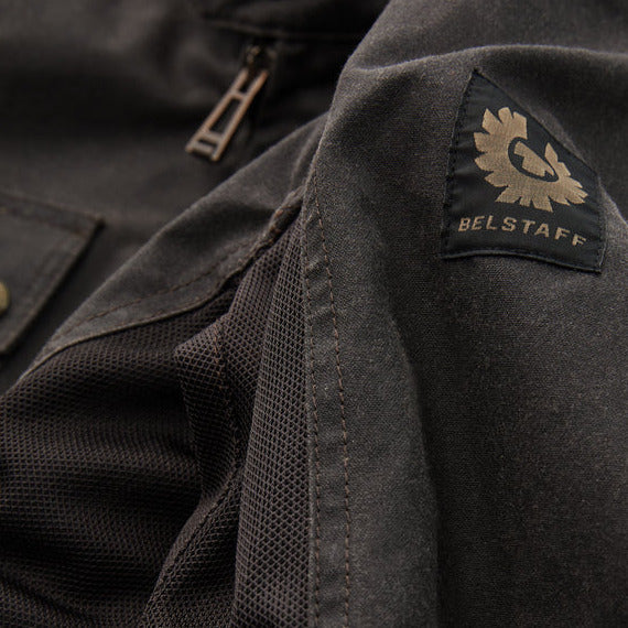 Belstaff Temple Technical Waxed Cotton Jacket Mahogany FREE 1 YEAR Returns, FREE UK Delivery | ThrottleChimp