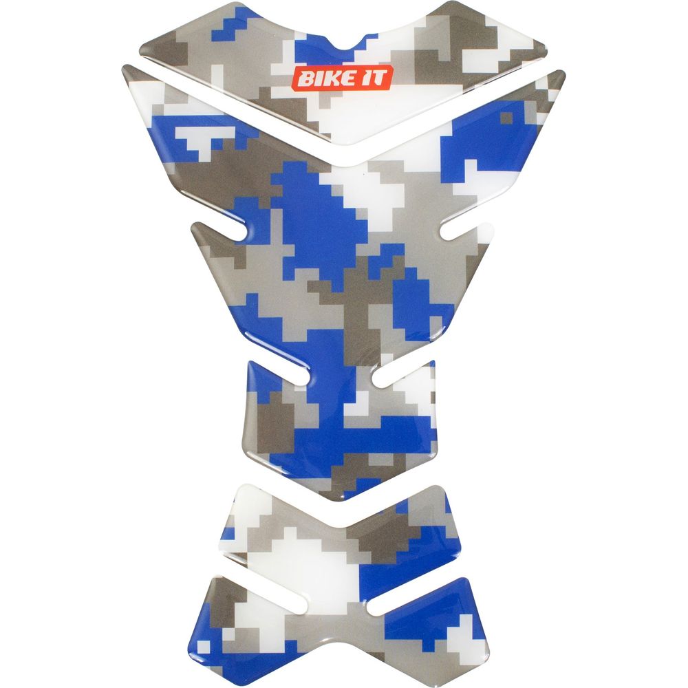Bike It Urban Camo Spine Tank Pad Blue FREE 1 YEAR Returns, FREE UK Delivery | ThrottleChimp