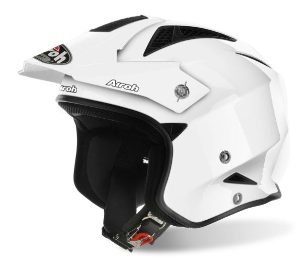 Airoh TRR S Color Trials Helmet Gloss White FREE 1 YEAR Returns, FREE UK Delivery | ThrottleChimp
