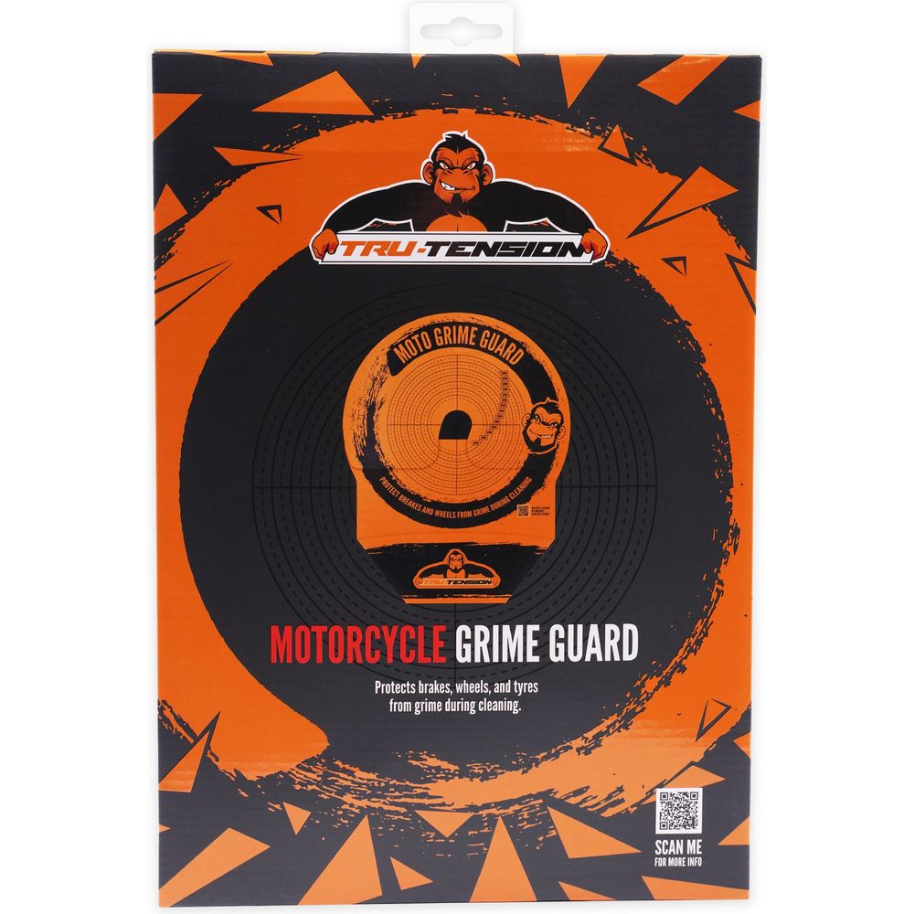 Tru-Tension Motorcycle Grime Guard Orange FREE 1 YEAR Returns, FREE UK Delivery | ThrottleChimp