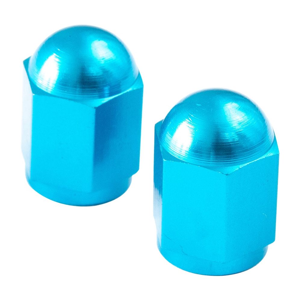 Bike It Hexagon Valve Caps Blue FREE 1 YEAR Returns, FREE UK Delivery | ThrottleChimp