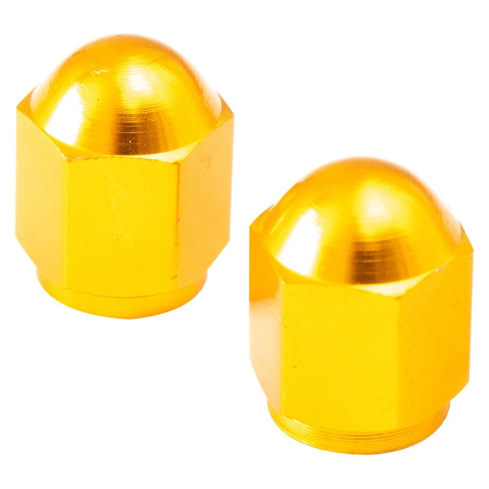 Bike It Hexagon Valve Caps Gold FREE 1 YEAR Returns, FREE UK Delivery | ThrottleChimp