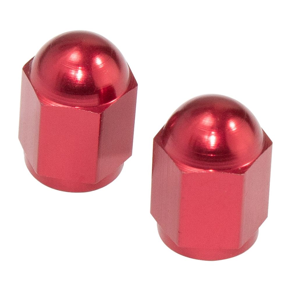 Bike It Hexagon Valve Caps Red FREE 1 YEAR Returns, FREE UK Delivery | ThrottleChimp
