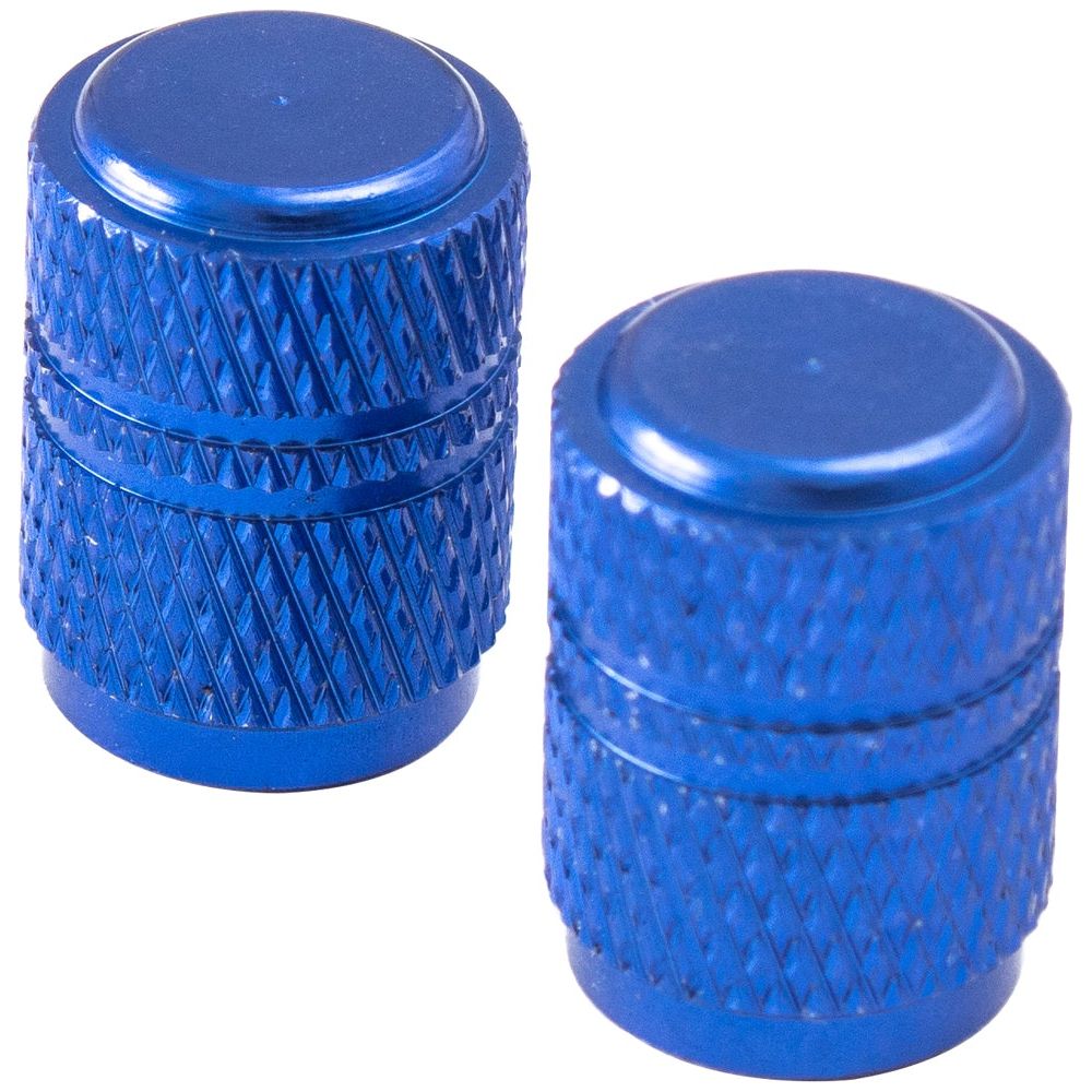 Bike It Round Valve Caps Blue FREE 1 YEAR Returns, FREE UK Delivery | ThrottleChimp