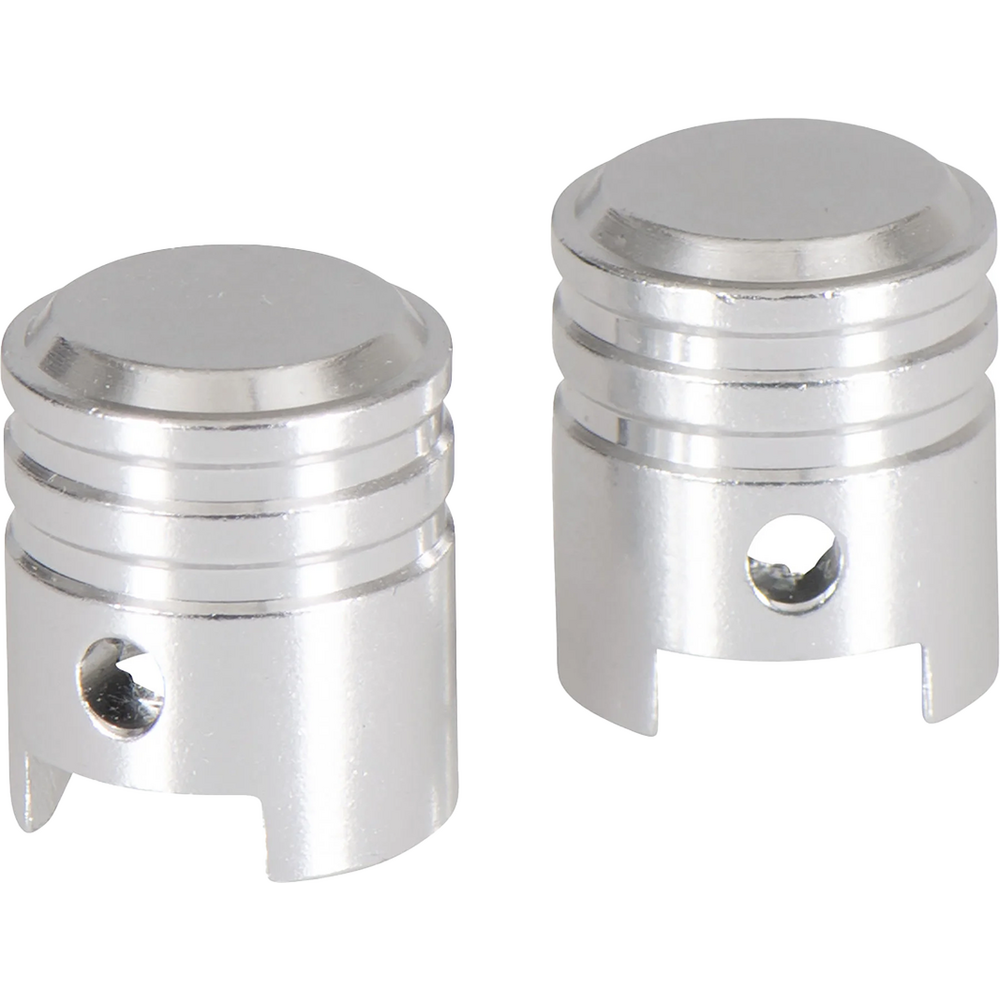 Bike It Small Piston Valve Caps Chrome FREE 1 YEAR Returns, FREE UK Delivery | ThrottleChimp
