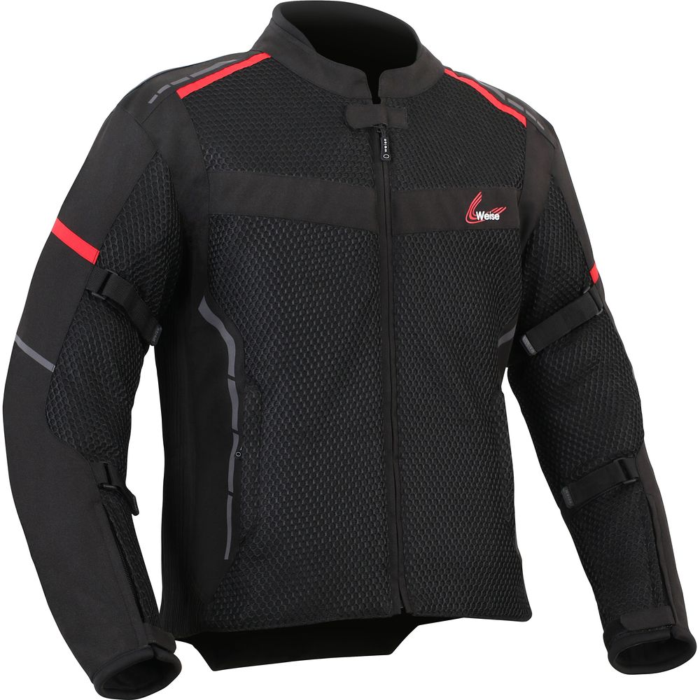 Weise Hive Mesh Textile Jacket Black FREE 1 YEAR Returns, FREE UK Delivery | ThrottleChimp