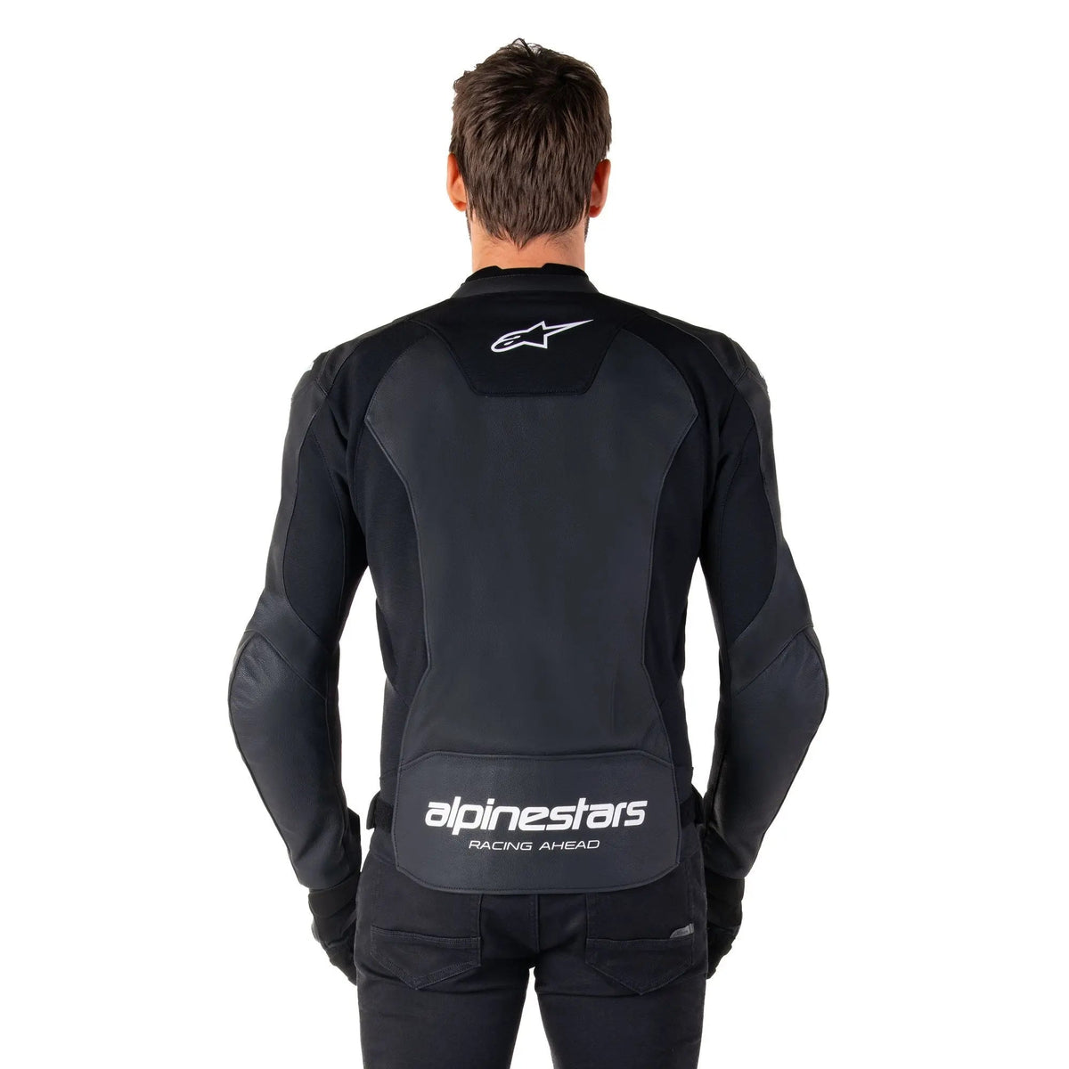Alpinestars Faster V3 Leather Jacket Black / White