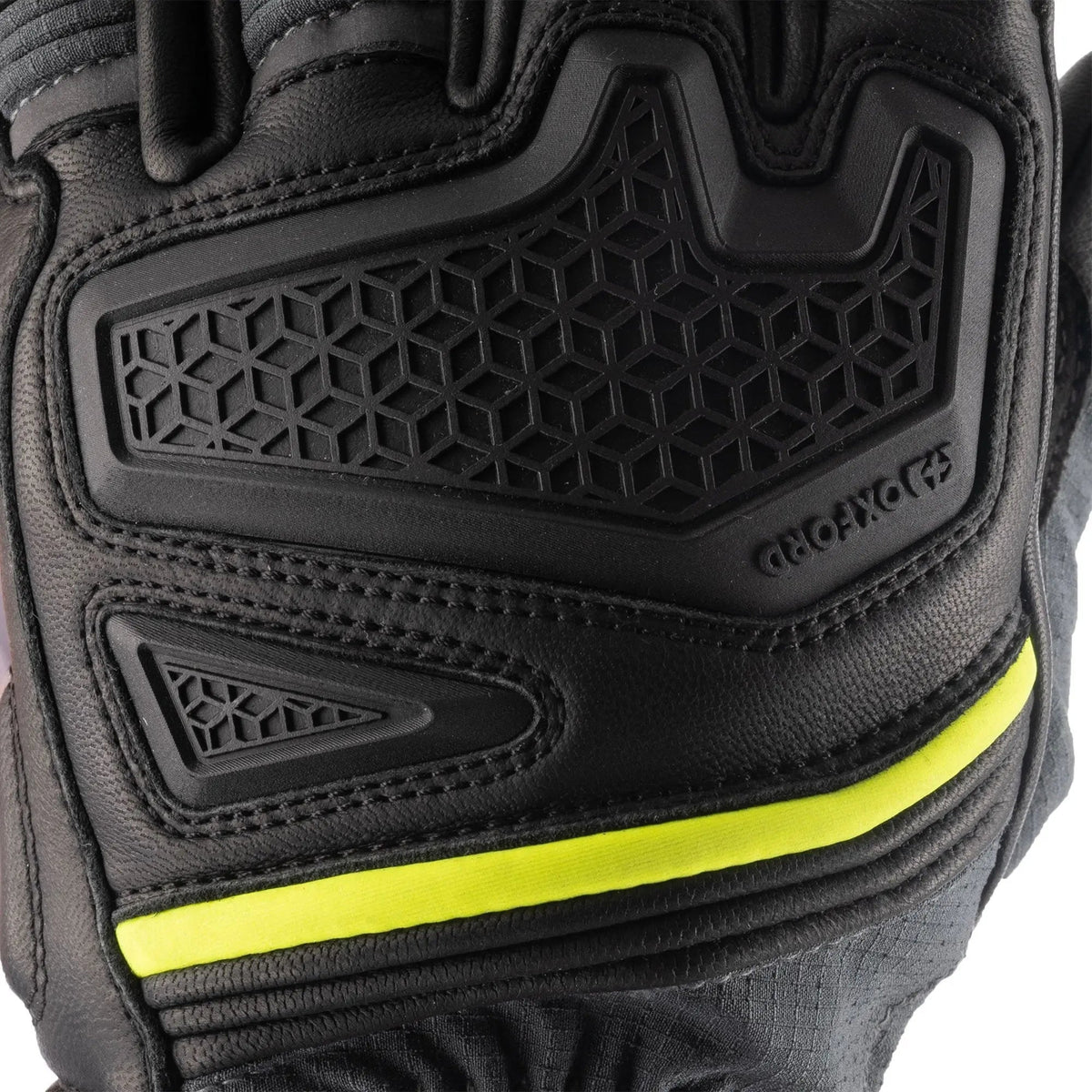 Oxford Vancouver 2.0 D2D Leather & Textile Gloves Black / Green / Yellow