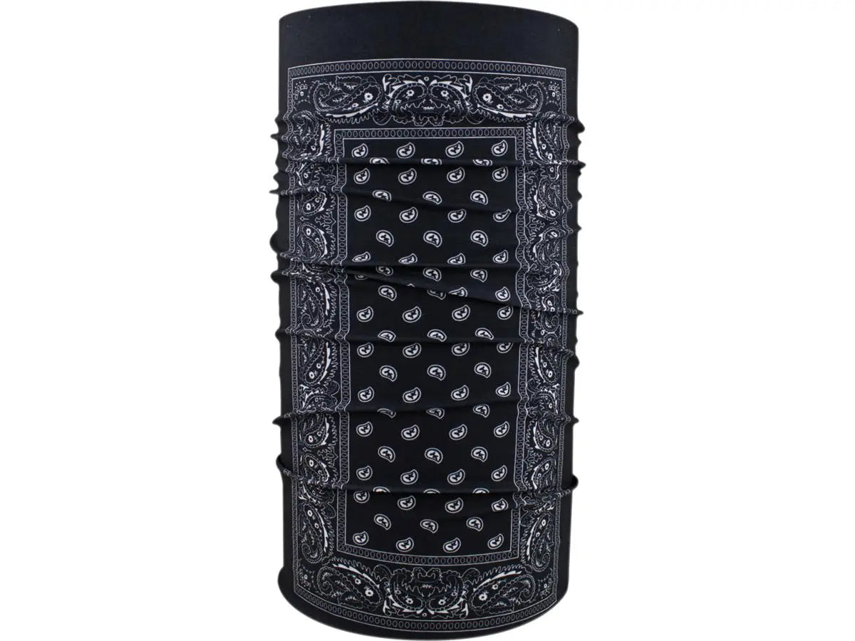 ZAN Headgear Motley Polyester Series Tube Black Paisley