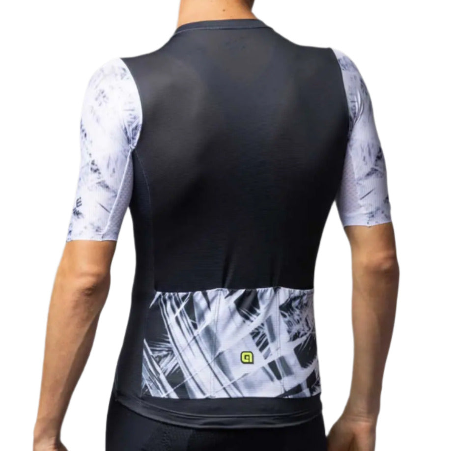 Ale Clothing Palm PR-E Short Sleeves Cycle Jersey Black / White - FREE 1 YEAR Returns, FREE UK Shipping | ThrottleChimp