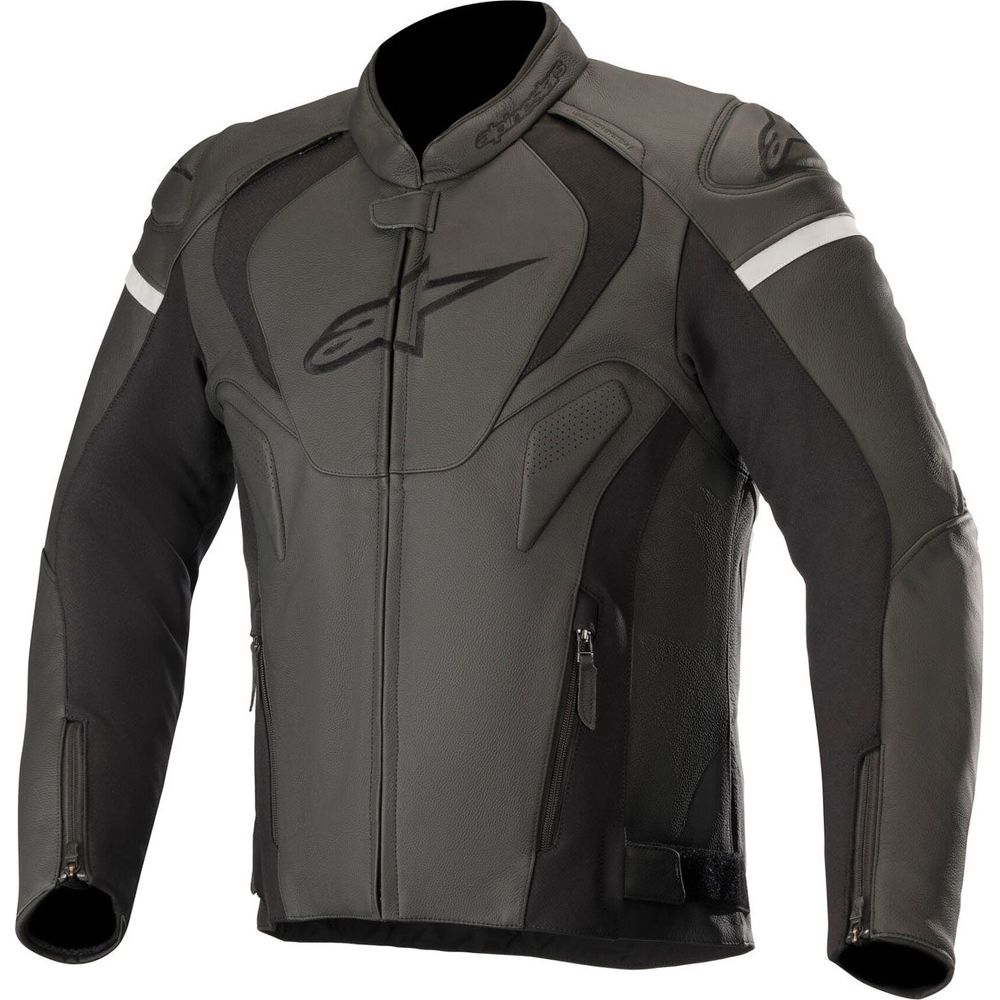 Alpinestars Jaws V3 Leather Jacket Black / Black FREE 1 YEAR Returns, FREE UK Delivery | ThrottleChimp