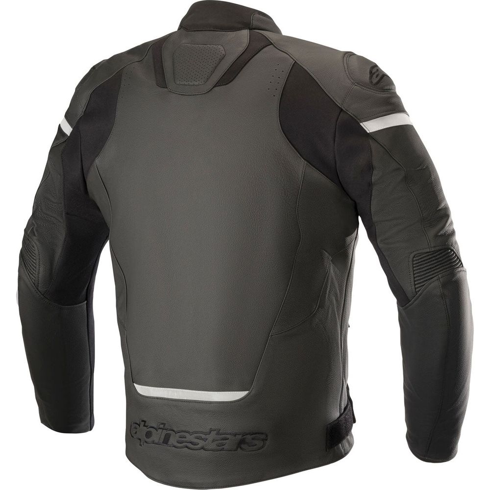 Alpinestars Jaws V3 Leather Jacket Black / Black FREE 1 YEAR Returns, FREE UK Delivery | ThrottleChimp