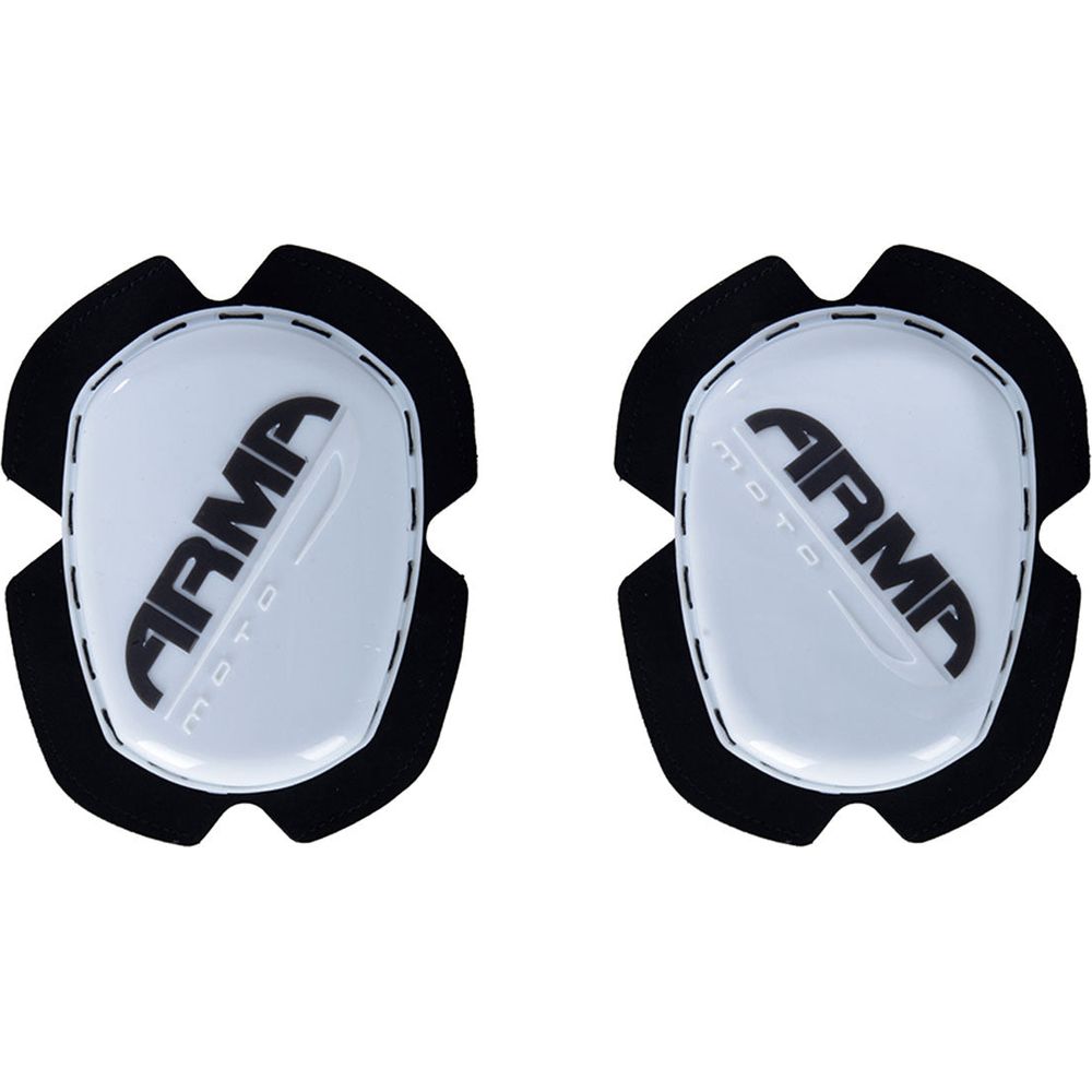 ARMR Teardrop Knee Sliders White FREE 1 YEAR Returns, FREE UK Delivery | ThrottleChimp