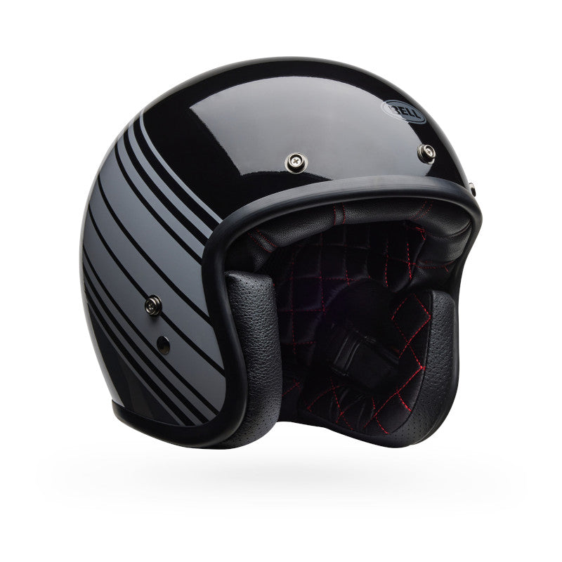 Bell Custom 500 Edge ECE 22.06 Open Face Helmet Gloss Metallic Black / Grey