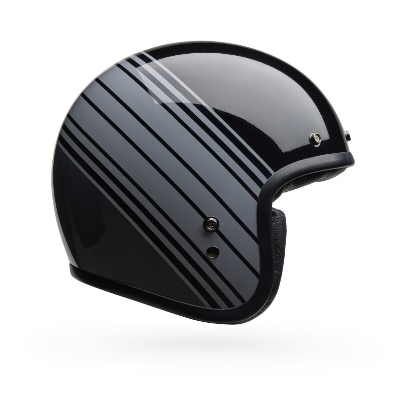 Bell Custom 500 Edge ECE 22.06 Open Face Helmet Gloss Metallic Black / Grey