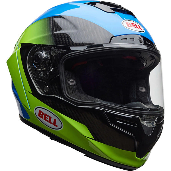 Bell Race Star DLX Flex Corsa ECE 22.06 Full Face Helmet Gloss Blue / Green