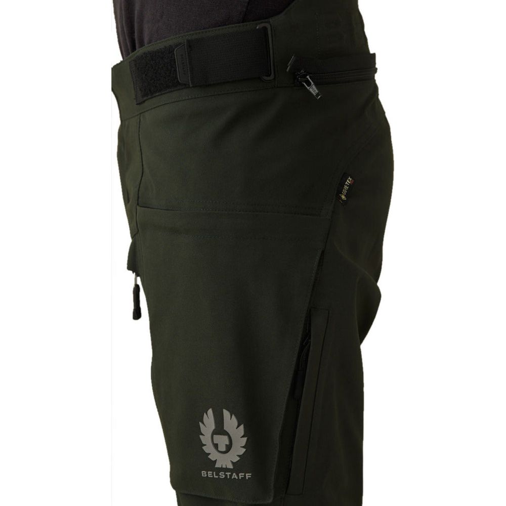 Belstaff Long Way Up Gore-Tex Pro Trouser Dark Olive FREE 1 YEAR Returns, FREE UK Delivery | ThrottleChimp