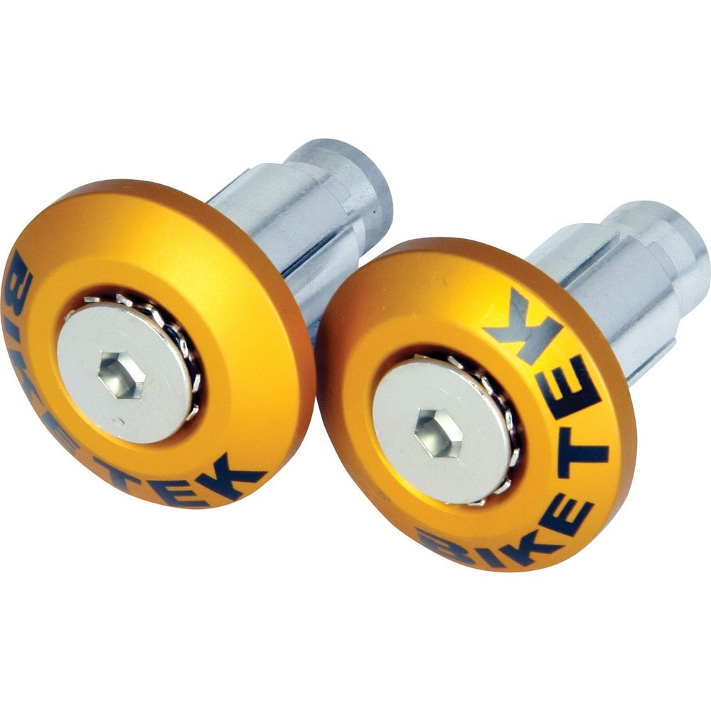 Bike It Flush Fit Bar Ends Gold FREE 1 YEAR Returns, FREE UK Delivery | ThrottleChimp