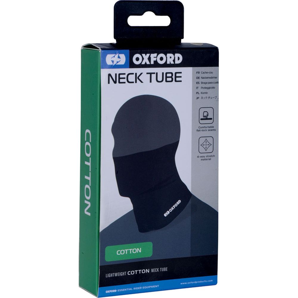 Oxford Neck Tube Cotton Black FREE 1 YEAR Returns, FREE UK Delivery | ThrottleChimp