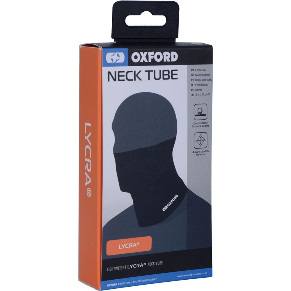 Oxford Neck Tube Lycra Black FREE 1 YEAR Returns, FREE UK Delivery | ThrottleChimp
