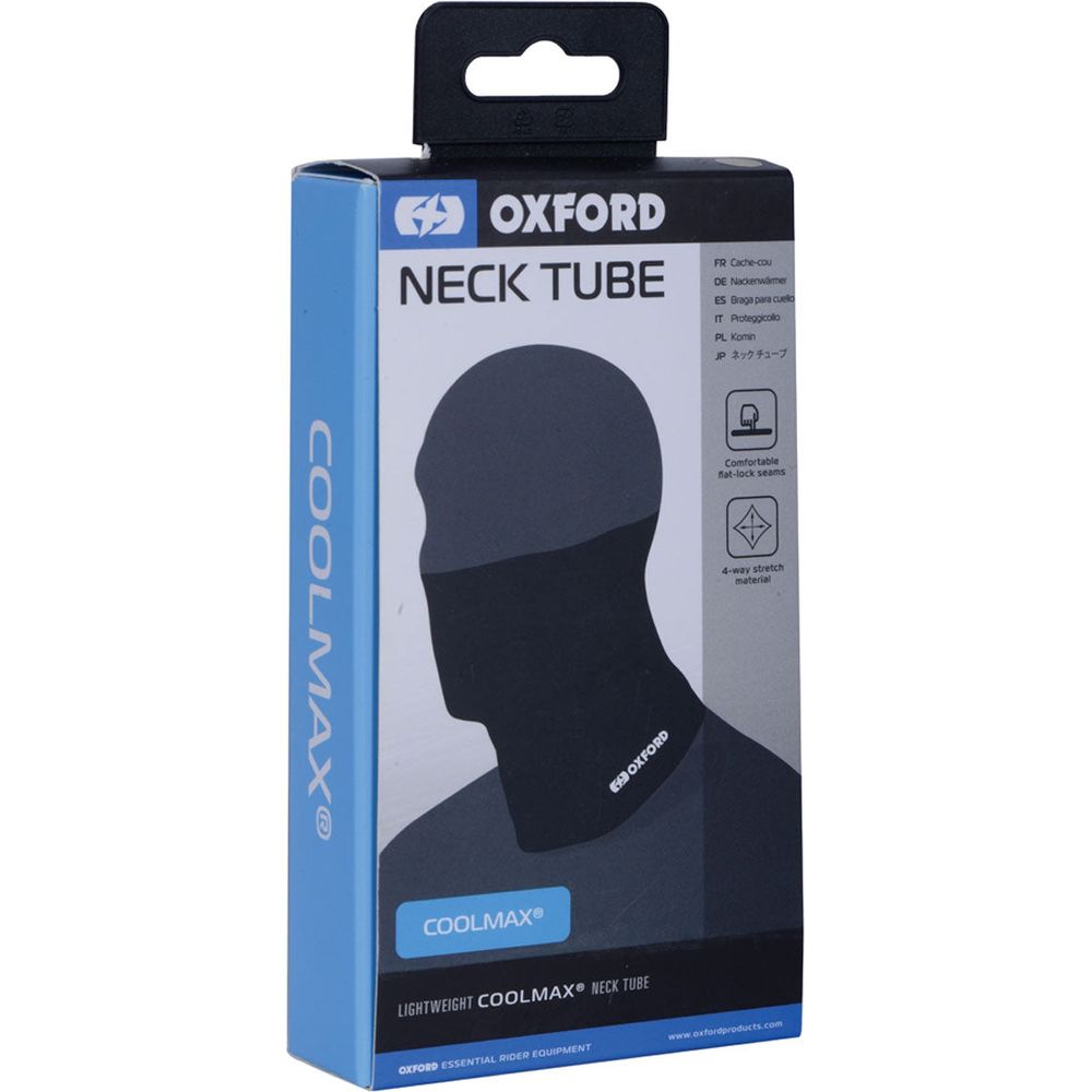 Oxford Neck Tube Coolmax Black FREE 1 YEAR Returns, FREE UK Delivery | ThrottleChimp