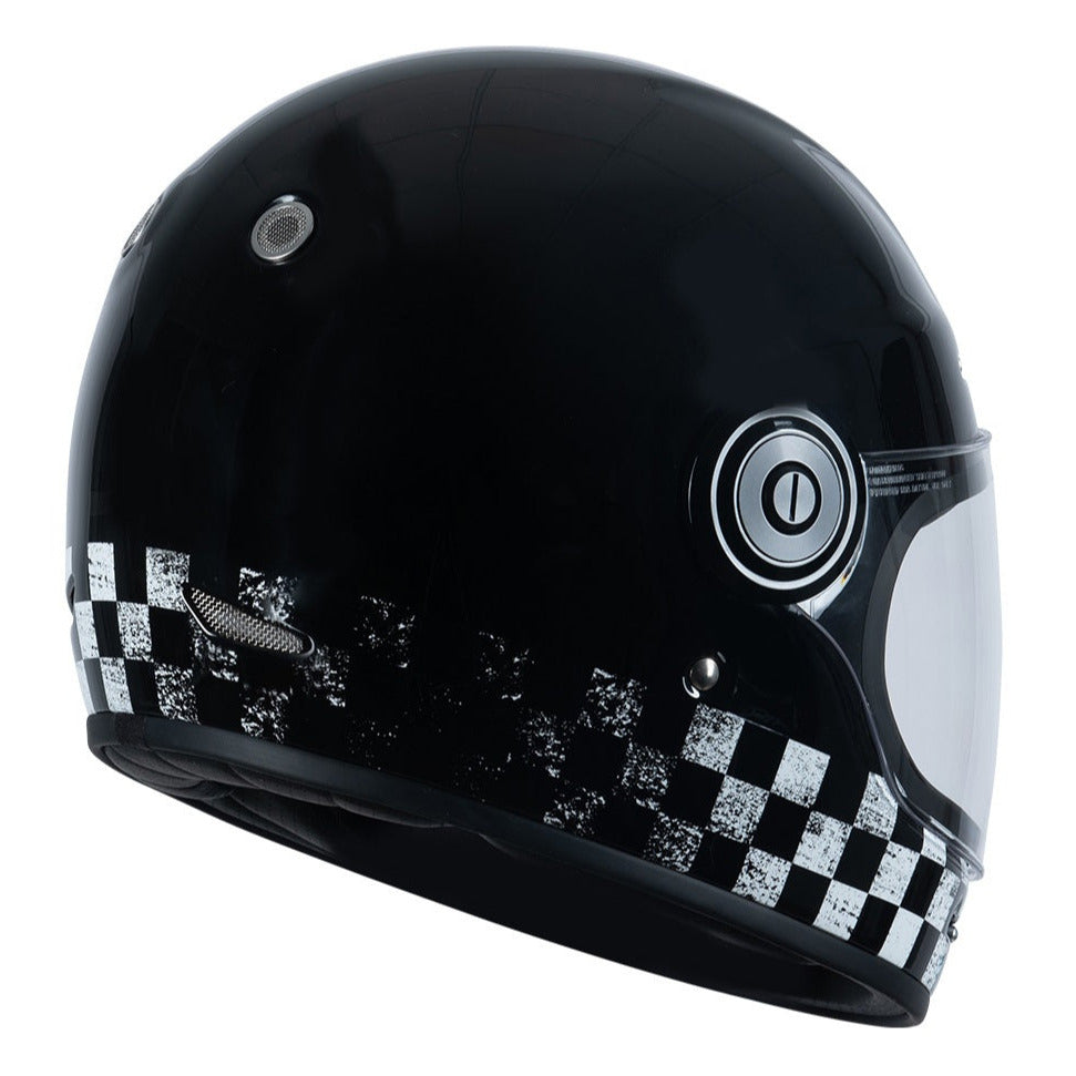 Origine Vega ECE 22.06 Full Face Helmet Racer Matt Black FREE 1 YEAR Returns, FREE UK Delivery | ThrottleChimp