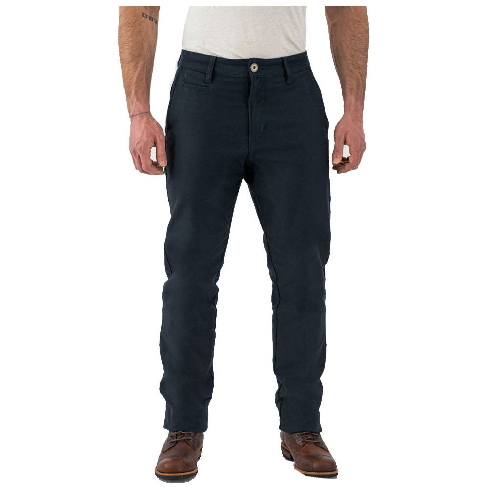 Rokker Chino Textile Trouser Navy FREE 1 YEAR Returns, FREE UK Delivery | ThrottleChimp