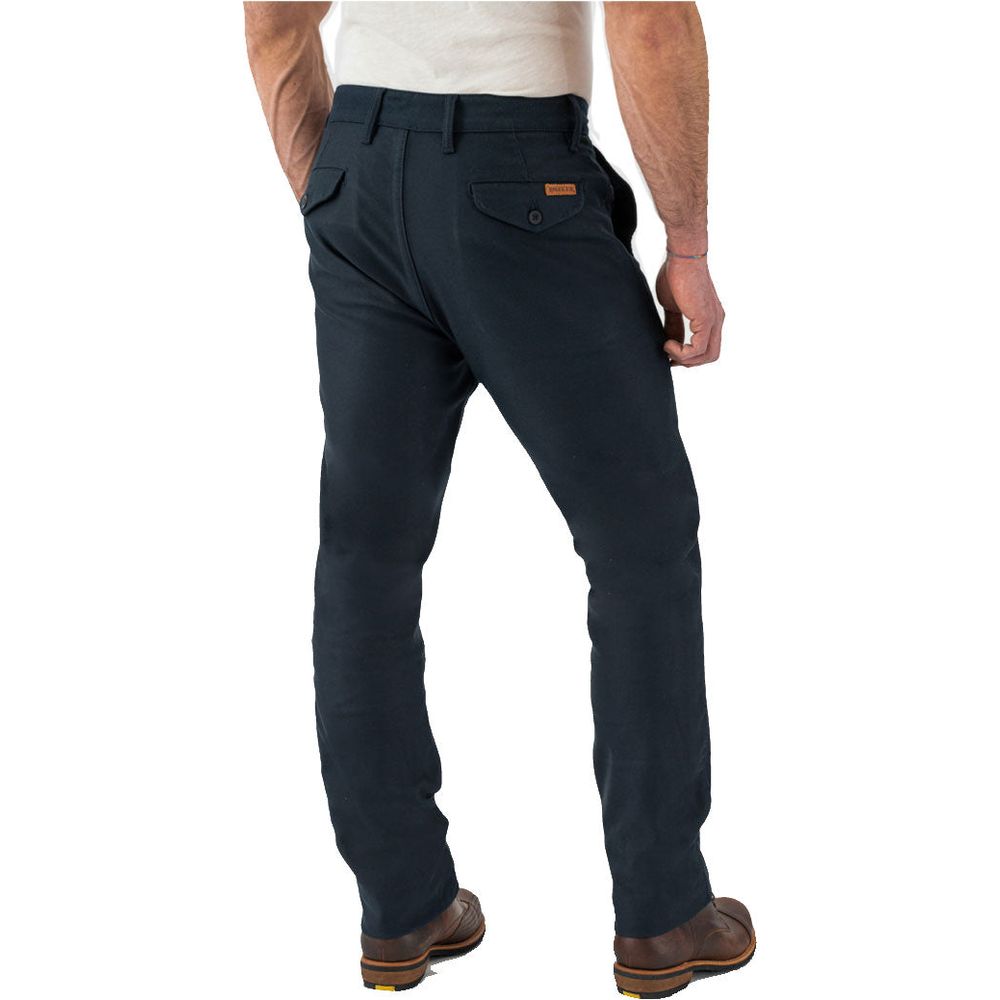 Rokker Chino Textile Trouser Navy FREE 1 YEAR Returns, FREE UK Delivery | ThrottleChimp