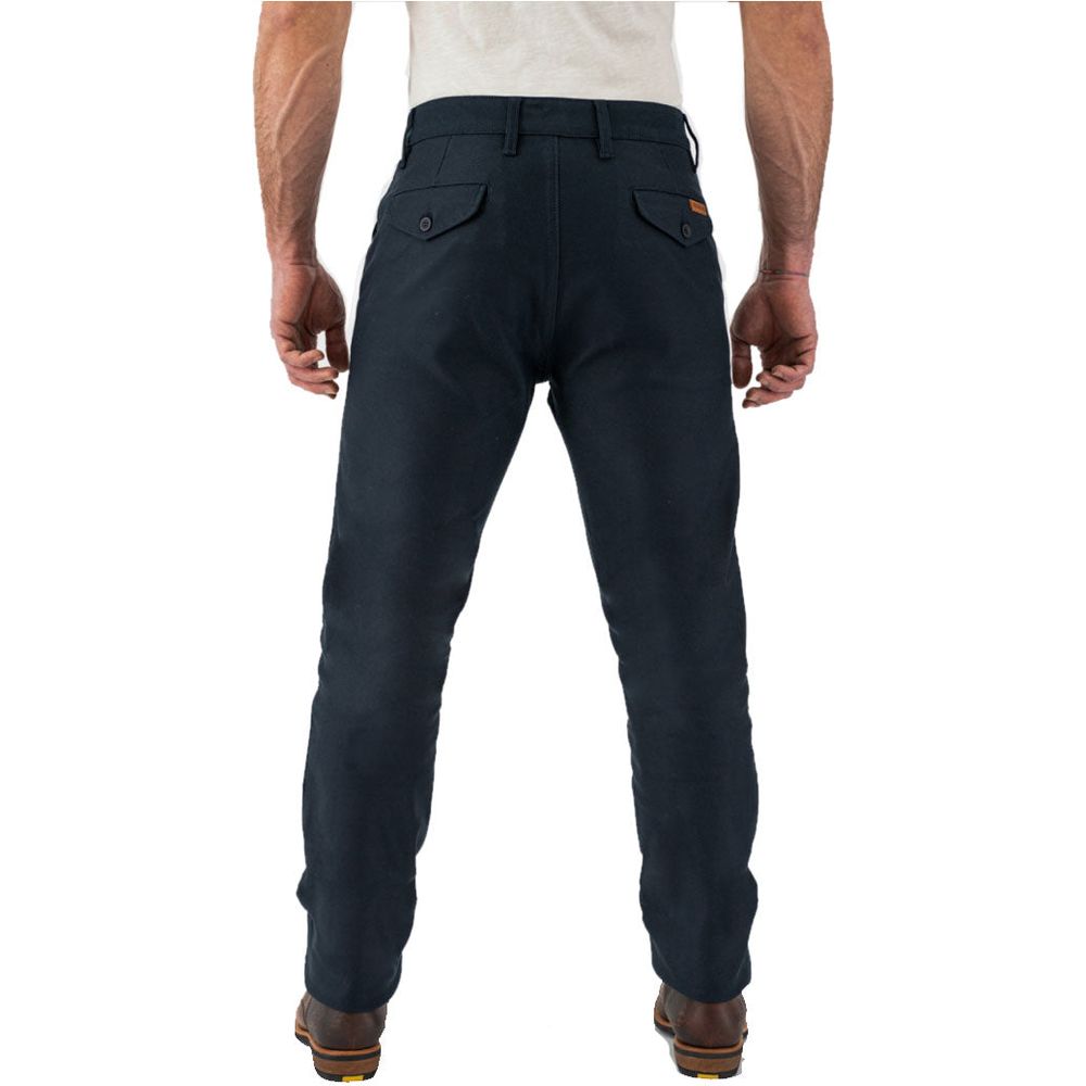 Rokker Chino Textile Trouser Navy FREE 1 YEAR Returns, FREE UK Delivery | ThrottleChimp